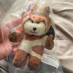 Starbucks Limited Edition Lunar 2026 Year of the Horse Plush Bearista Keychain